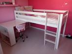 Halfhoogslaper met bureau en kastjes, Ophalen, Gebruikt, Halfhoogslaper
