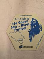 Hoegaarden - gouvy jazz festival 95, Enlèvement ou Envoi, Comme neuf, Sous-bock