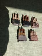 Lot lege, doorboorde Amerikaanse Garand Clips WO2, origineel, Ophalen of Verzenden