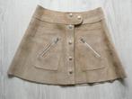 rok leder, Kleding | Dames, Rokken, Ophalen, Zo goed als nieuw, Maat 38/40 (M), Beige