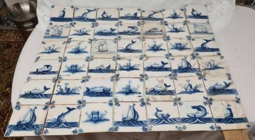 Set antieke Delftse tegels, Antiek en Kunst, Antiek | Wandborden en Tegels, Ophalen