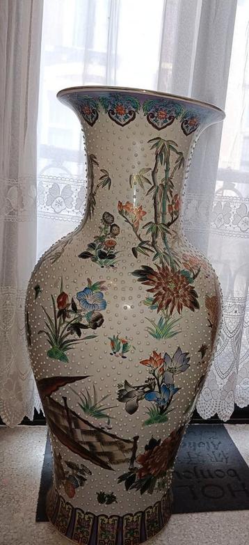 Grand vase chinois peint à la main – 96 cm – Livraison possi beschikbaar voor biedingen