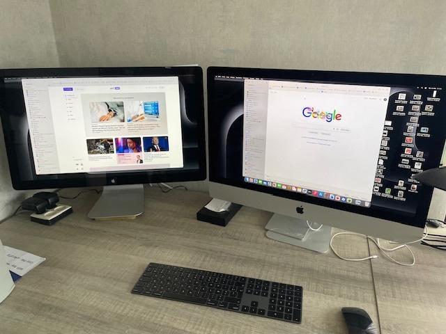 2 x Apple Thunderbolt Display 27" - nieuwstaat, Computers en Software, Apple Desktops, Zo goed als nieuw, Overige modellen, Ophalen