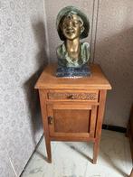 2 houten bijzet kastjes, Antiek en Kunst, Antiek | Meubels | Kasten, Ophalen