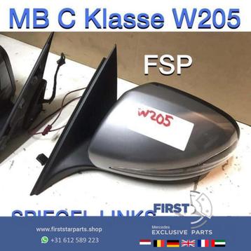W205 spiegel links / rechts Mercedes C Klasse 2014-2018 grey beschikbaar voor biedingen