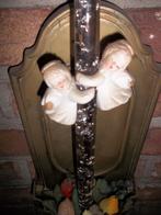 Vintage kaarswandhouder met engelen perfecte staat, Enlèvement ou Envoi