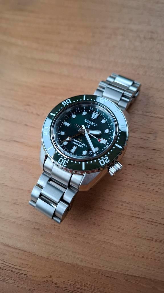 Seiko Prospex GMT green. Puntgaaf en compleet., Handtassen en Accessoires, Horloges | Heren, Seiko, Ophalen of Verzenden
