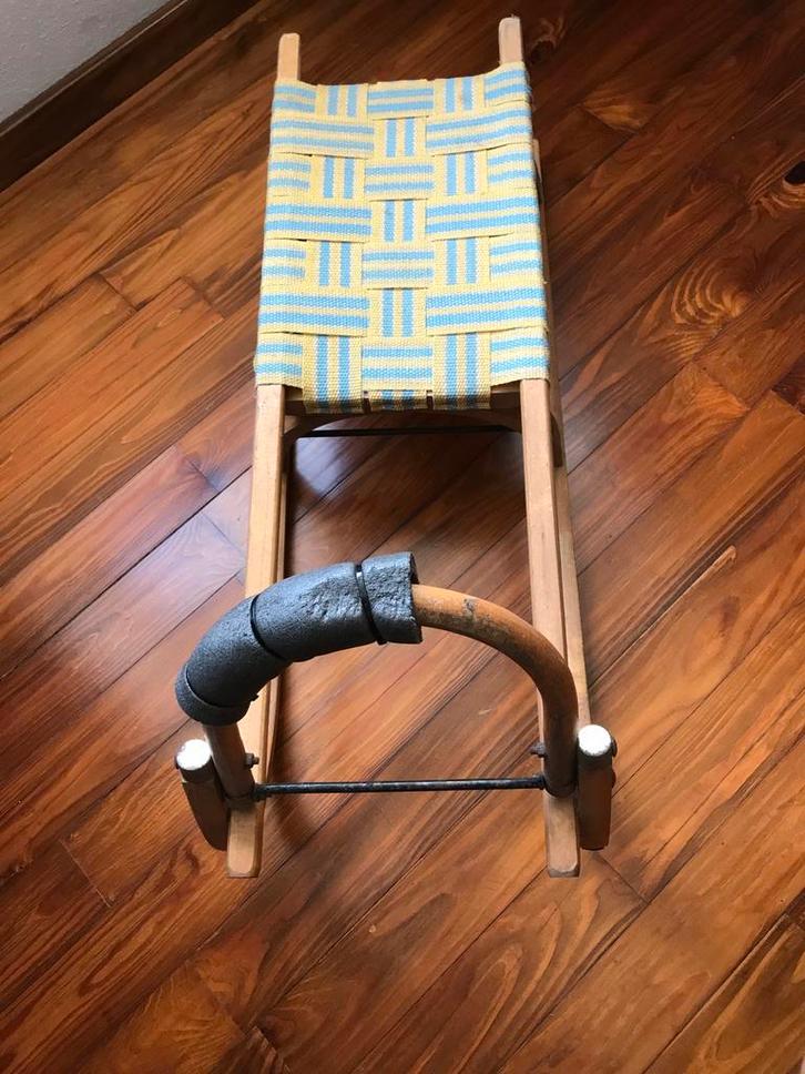 IJsslee  in hout, Kinderen en Baby's, Speelgoed | Buiten | Sleeën, Gebruikt, Hout, Ophalen