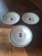 Set van 3 Churchill soepborden met blauwe bloem, Antiek en Kunst, Ophalen of Verzenden