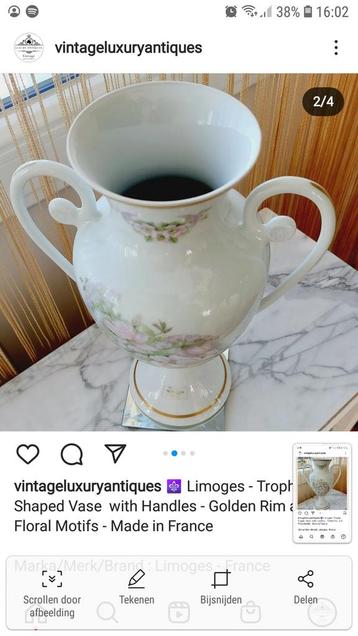 Limoges decoratieve vaas, Antiek en Kunst, Antiek | Vazen, Ophalen of Verzenden