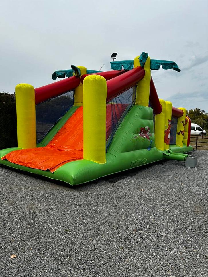 Jungle baan, stormbaan, Springkasteel springkussen, Kinderen en Baby's, Speelgoed | Buiten | Springkussens, Gebruikt, Ophalen