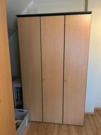 Houten hoge archiefkast met twee deuren, Ophalen, 100 tot 150 cm, 200 cm of meer, Met hangruimte