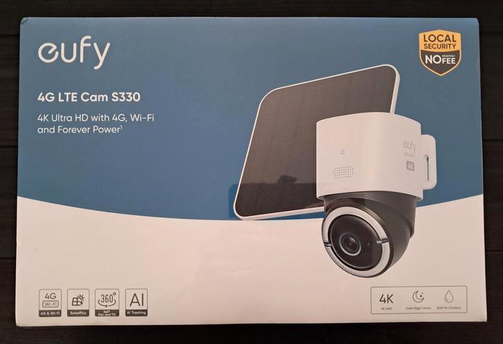 2x Eufy 4G LTE Camera, Audio, Tv en Foto, Videobewaking, Zo goed als nieuw, Buitencamera, Ophalen