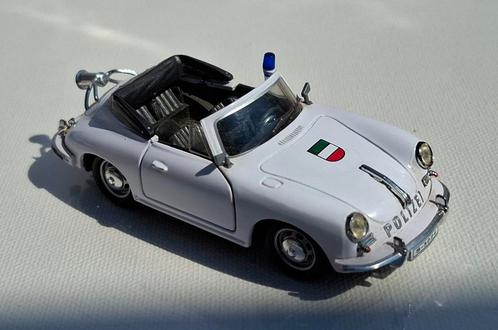 PORSCHE 356 politie van Italië zeer goed staat 1 43, Hobby en Vrije tijd, Modelauto's | 1:43, Zo goed als nieuw, Ophalen of Verzenden