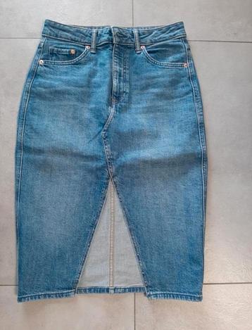 Jeansrok met spleet maat 38  beschikbaar voor biedingen
