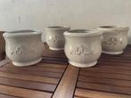 bloempotten - 4 stuks (ook per stuk te koop), Tuin en Terras, Ophalen, Rond, Binnen, Zo goed als nieuw