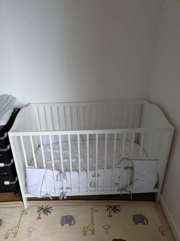 SMÅGÖRA Babybed, wit, 60x120 cm + matras beschikbaar voor biedingen
