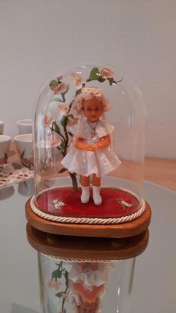 Wassen eerste communie beeldje,gemaakt Clarissen HOOG 17 cm., Enlèvement