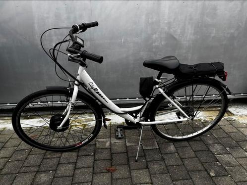 Elektrische Damesfiets 28 inch NIEUWE BATT., Vélos & Vélomoteurs, Vélos électriques, Comme neuf, Enlèvement