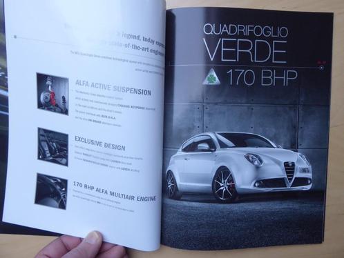 Britse brochure ALFA ROMEO Mito, Engels, 2013, Livres, Autos | Brochures & Magazines, Alfa Romeo, Envoi