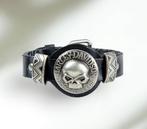 Harley Davidson Skull Armband, zwart of bruin NIEUW, Verzenden, Nieuw, Harley-Davidson