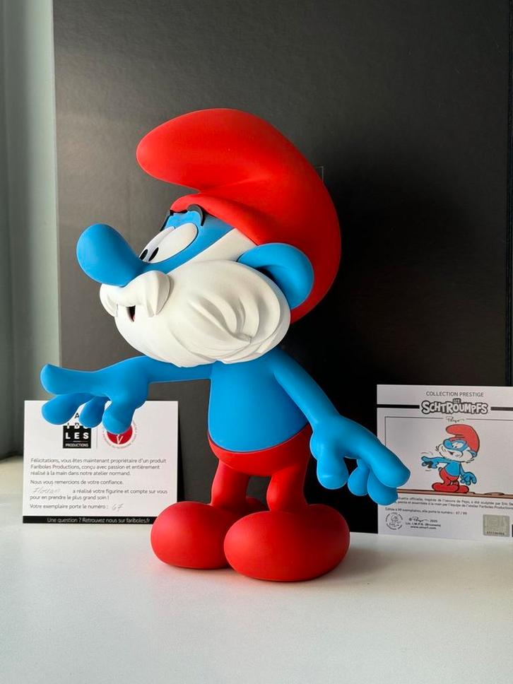 De grote smurf - fariboles - prestige - 99 exemplaren, Verzamelen, Smurfen, Zo goed als nieuw, Grote Smurf, Ophalen of Verzenden