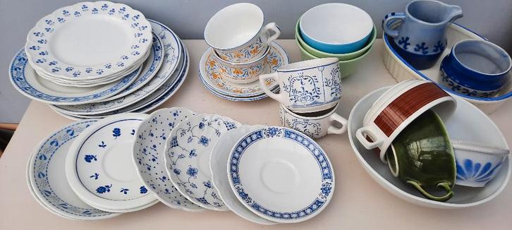 Mix van retro serviesgoed, Verzamelen, Retro, Ophalen of Verzenden