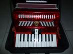 Accordéon, Muziek en Instrumenten, Accordeons, Nieuw, Toetsaccordeon, 60-bas, Met riemen