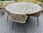 Tuinset, Tuin en Terras, Tuintafels, Ophalen, Gebruikt, Rond, Teakhout