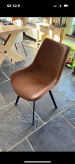 Eetstoelen cognac, Huis en Inrichting, Stoelen, Ophalen, Gebruikt