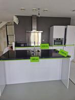 #50 Cuisine complète blanche laque avec ilot central, Maison & Meubles, Enlèvement ou Envoi