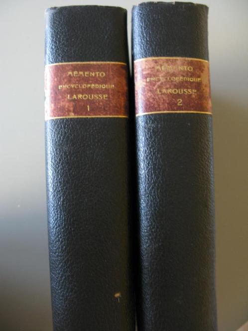 2 Grands memento encyclopédique Larousse 1936-1937., Livres, Encyclopédies, Utilisé, Général, Enlèvement