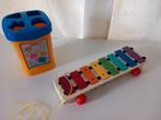 Vintage fisher price xylofoon en blokkendoos, Kinderen en Baby's, Speelgoed | Fisher-Price, Ophalen of Verzenden, Gebruikt