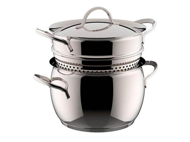 Nieuw -30% | Lagostina Armonia Pastaiola 22cm | 6L, Huis en Inrichting, Keuken | Potten en Pannen, Nieuw, Pannenset, Inox, Inductieplaat