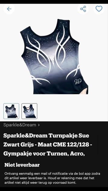 Sparkle&Dream Turnpakje  beschikbaar voor biedingen