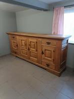 Eiken Dressoir Dressoir Kast Kasteelkast, Ophalen, Eikenhout, Zo goed als nieuw, 200 cm of meer