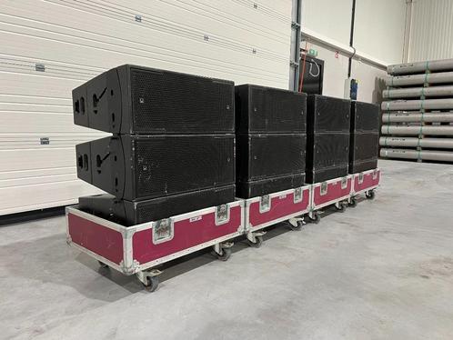 12x Turbosound Flex Array TFA-600H(W) + 4x flightcase, Audio, Tv en Foto, Luidsprekerboxen, Gebruikt, 120 watt of meer, Ophalen of Verzenden