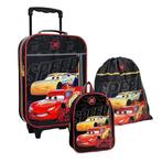 Disney Cars Reisset: Trolley Koffer, Rugzak en Gymtas, Handtassen en Accessoires, Koffers, Nieuw, Overige materialen, Minder dan 35 cm