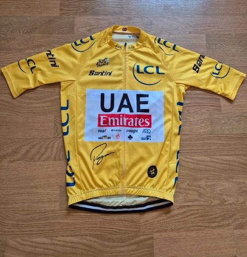 Gele trui getekend door Tadej Pogacar - tvv KOTK, Fietsen en Brommers, Fietsaccessoires | Fietskleding, Nieuw, Ophalen of Verzenden