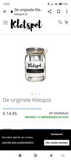 Kletspot, Ophalen, Zo goed als nieuw