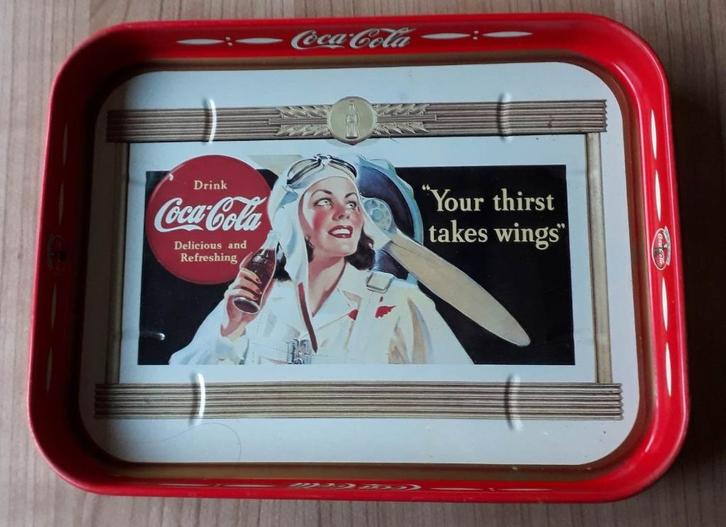 Coca-Cola “Your thirst takes wings” dienblad, Verzamelen, Merken en Reclamevoorwerpen, Nieuw, Gebruiksvoorwerp, Ophalen of Verzenden