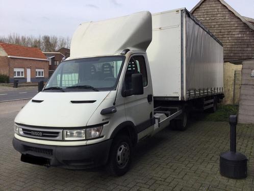 BE Combinatie Iveco Daily 35C17, Autos, Camionnettes & Utilitaires, Particulier, Cruise Control, Iveco, Diesel, Euro 3, Automatique