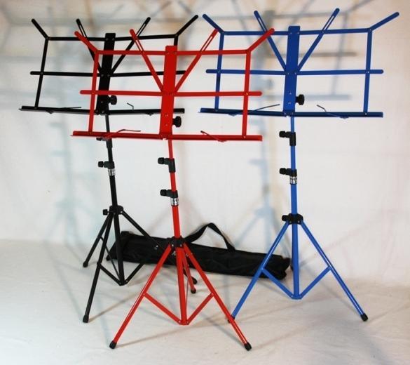 Nieuwe Muziekstandaard, blauw, rood of zwart, Muziek en Instrumenten, Standaarden, Nieuw, Muziekstandaard, Ophalen of Verzenden