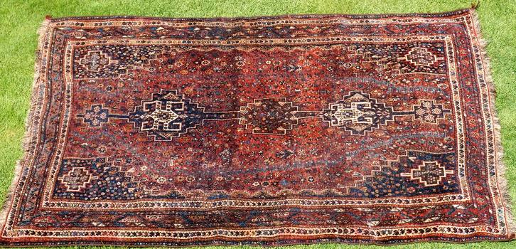 Ancien Tapis Tribal Oriental datant des Années 30, Antiquités & Art, Tapis & Textile, Enlèvement ou Envoi