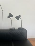 Zwarte lamp retro chroom en zwart, Ophalen of Verzenden