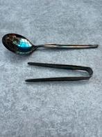 Zilveren lepel en klontjes grijper, Ophalen of Verzenden