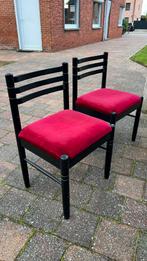 Retro stoelen velvet - 2 stuks - prijs per stuk, Huis en Inrichting, Stoelen, Ophalen, Zo goed als nieuw