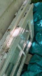 Noors grenen deur met glas in drie delen, Gratis., Doe-het-zelf en Bouw, Ophalen, Gebruikt