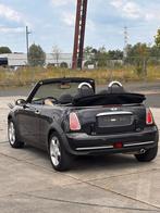 Mini one cabrio 128.000km airco cruisecontrol +keuring, Cabriolet, 1600 cc, Zwart, Leder