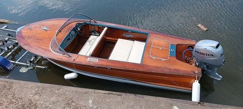 houten boot (scheepswerf van Pisa), Watersport en Boten, Motorboten en Motorjachten, Gebruikt, Hout, Tot 6 meter, Benzine, Buitenboordmotor